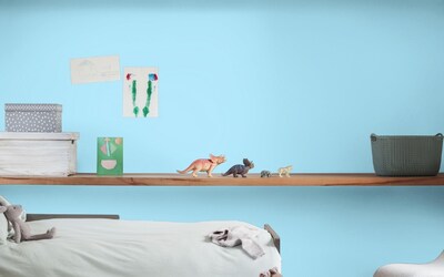 CHAMBRE ENFANT MUR BLEUR REVEUR