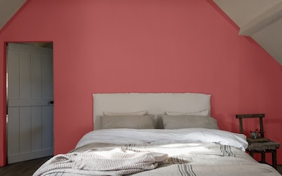 CHAMBRE MUR OCRE MAGENTA