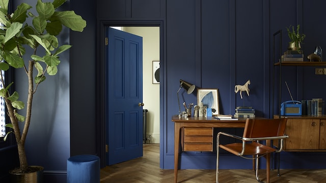 Peinture valentine mur intérieur Tumulte Marine & Rose Caprice