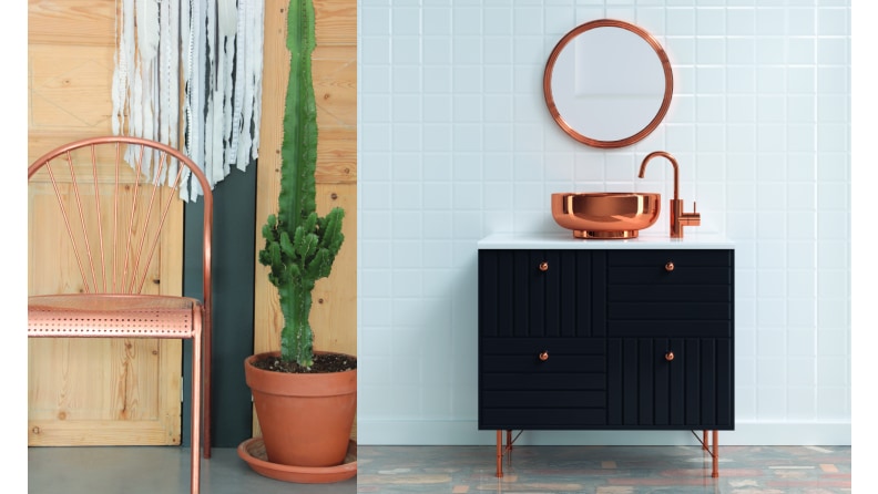 Effet cuivré : pour suivre la tendance qui maintenant s’installe aussi à l’extérieur