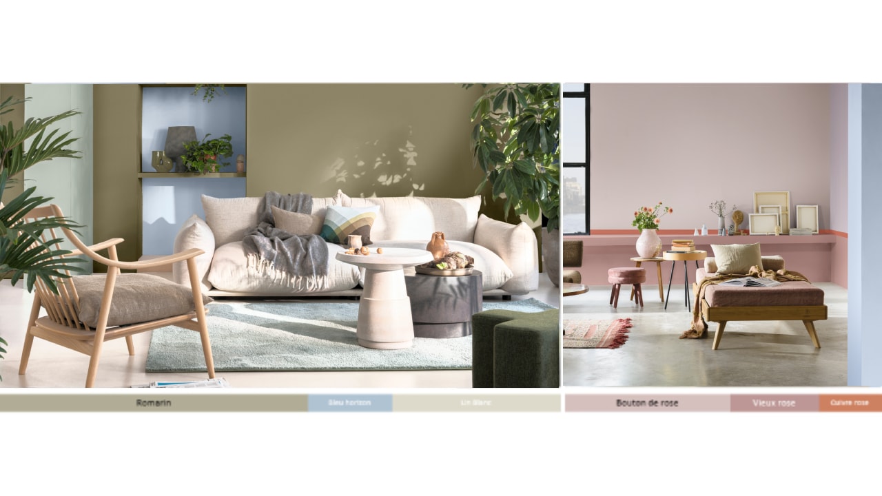 Dans votre pièce à vivre, faites cohabiter des éléments de mobilier vintage pour l’authenticité à d’autres pièces plus contemporaines, mixer les courbes évocatrices de confort aux lignes droites et affûtées plus modernes