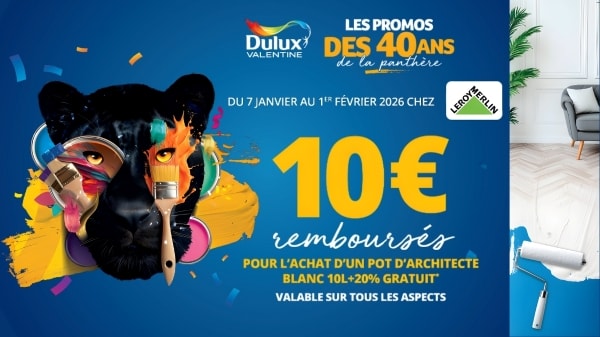 Promo Dulux Valentine 10 € remboursés