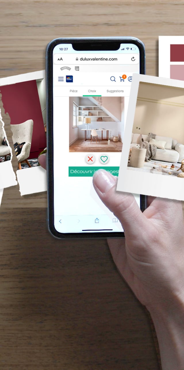 swipe photo décoration couleur