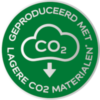 Produced using lower CO2 materials