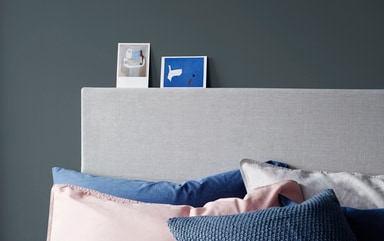 Flexa Strak Grafietblauw slaapkamer
