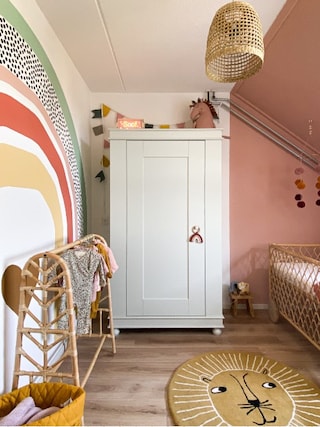 Babykamer met muurschildering Flexa