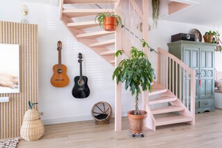 Mooi makkelijk roze trap