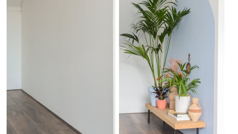 Metamorfose van wit vergeten hoekje naar een sfeervolle zolder 