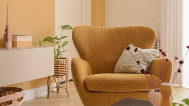 Binti Camel op de muur in de woonkamer 