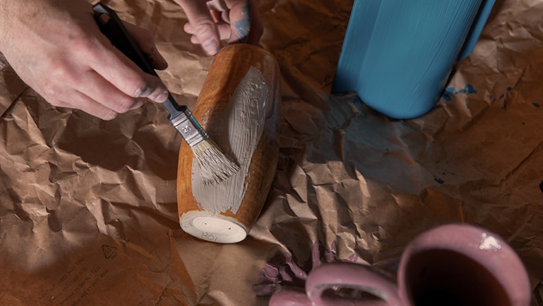 Het resultaat van donker naar kleur maar dan net wat lichter met Mild Umber.