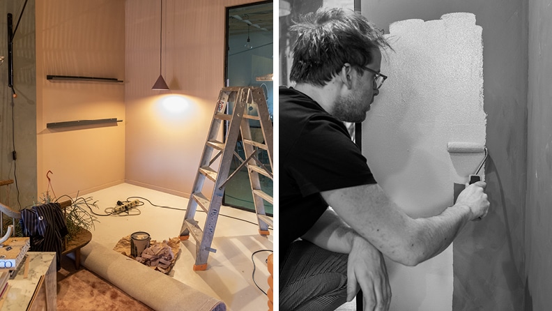 Theo-Bert klust lekker door met Pure by Flexa Colorlab