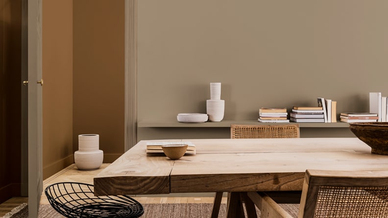 Eetkamerinspiratie met bruin