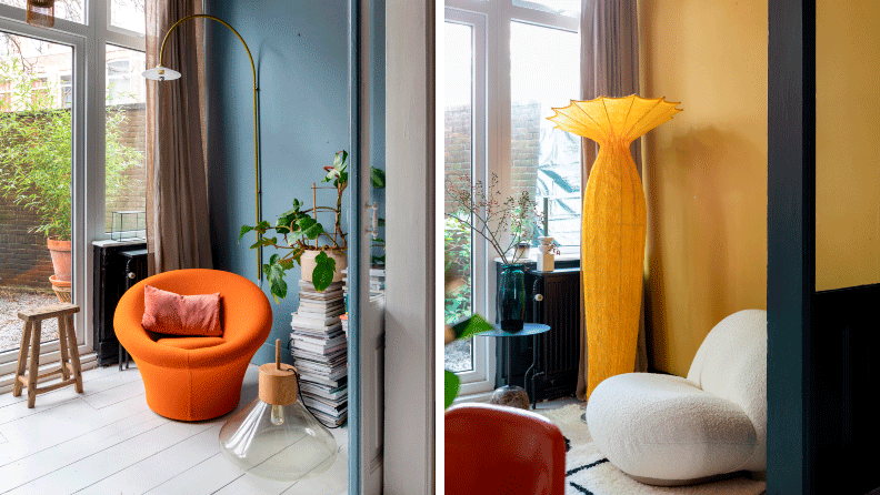 Serre metamorfose met mostergele muurverf