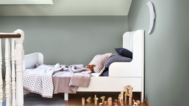 Een grijsgroene kinderkamer in de kleur NN.01.54