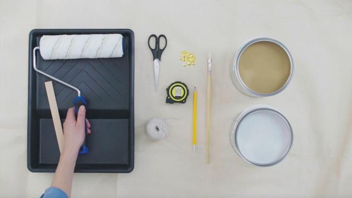 In drie eenvoudige stappen een cirkel op de muur verven