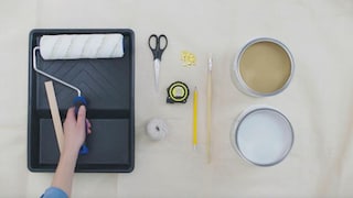 In drie eenvoudige stappen een cirkel op de muur verven