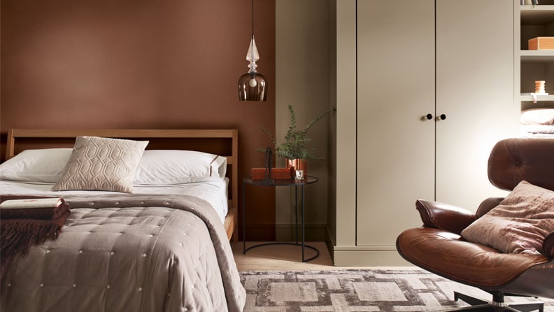 Rustgevende kleuren in de slaapkamer