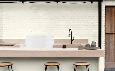 Flexa Buitenmuurverf RAL9010 butitenkeuken