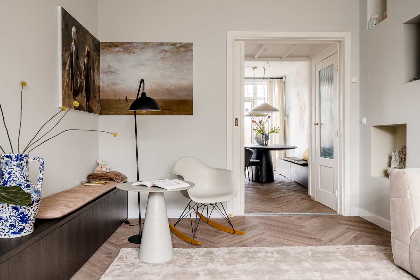 Zachte neutrale tinten in het interieur