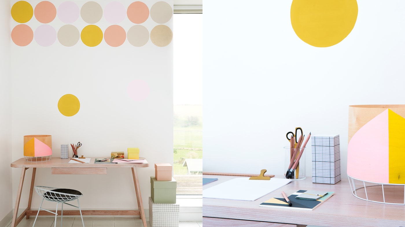 Los círculos son una idea de decoración fascinante, pero demasiados pueden resultar agobiantes, así que es mejor siempre quedarse corto en lo referente a este diseño.