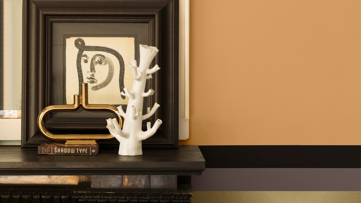 Detalles arquitectónicos con pintura