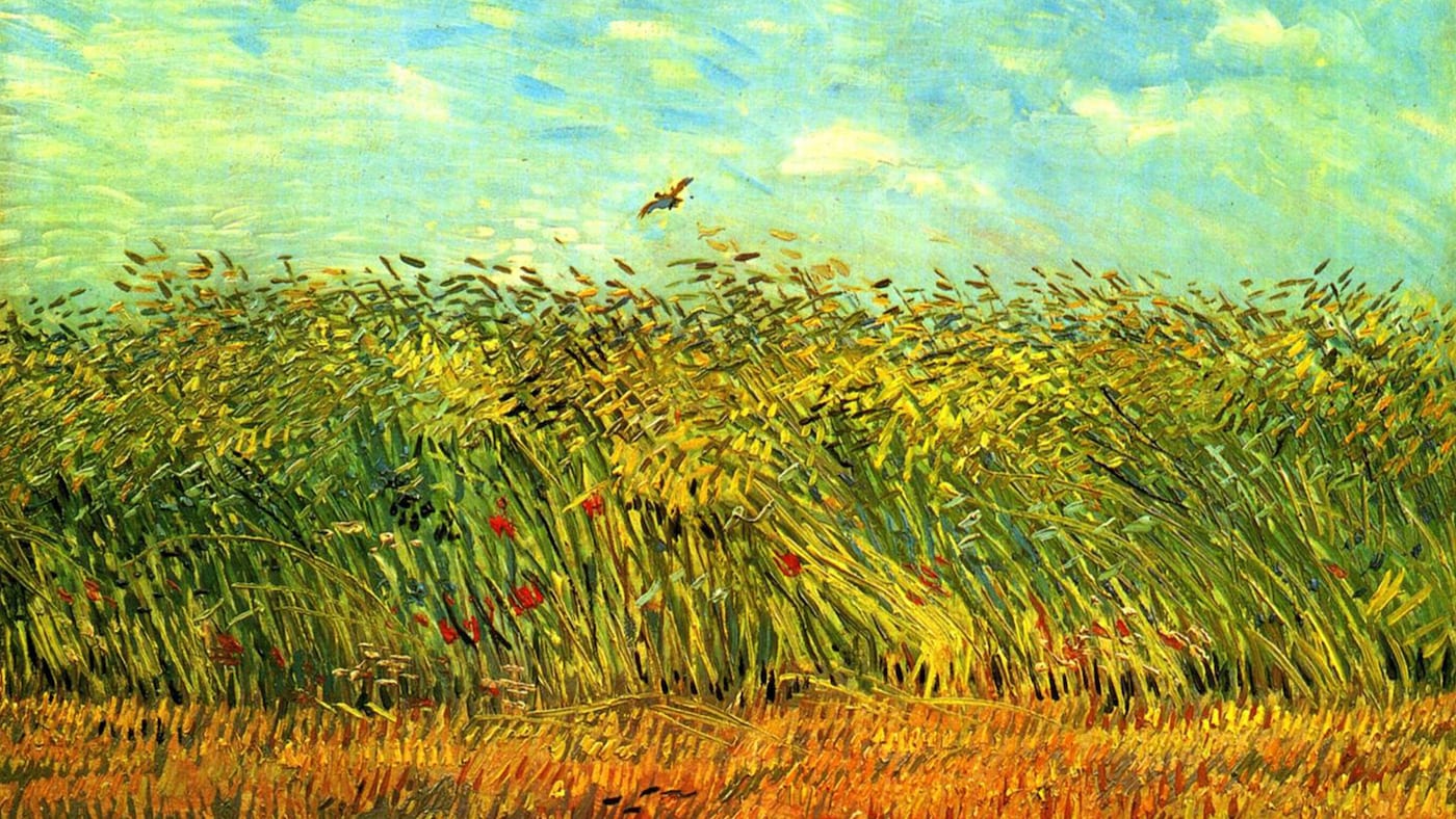 Inspirate en Van Gogh con un esquema de color amarillo soleado que evoca calidez.