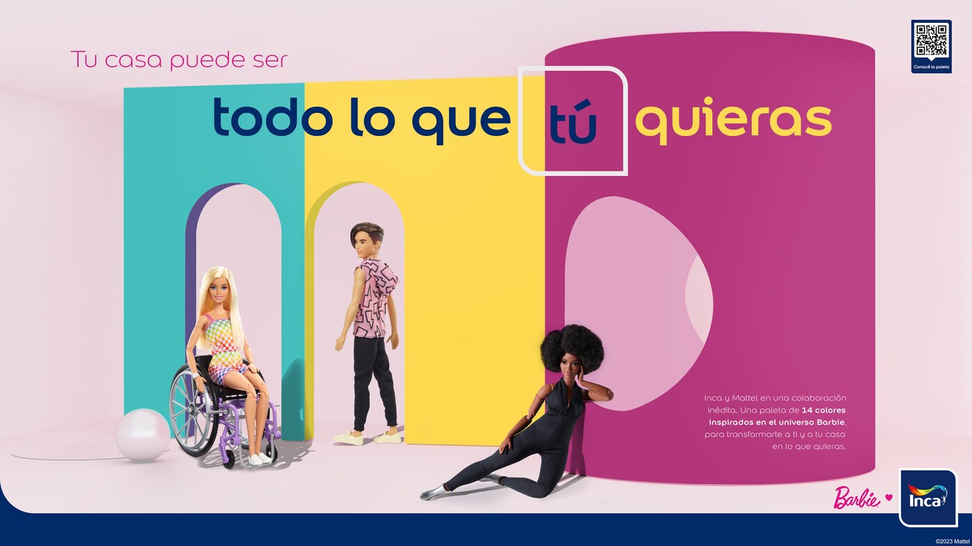 Barbiecore Inca pintura collab