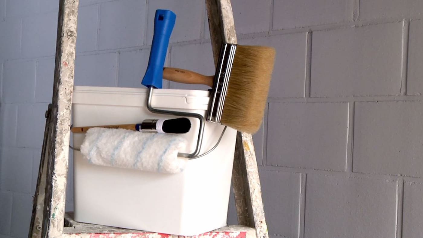 conseils déco- comment peindre mur/béton- matériel