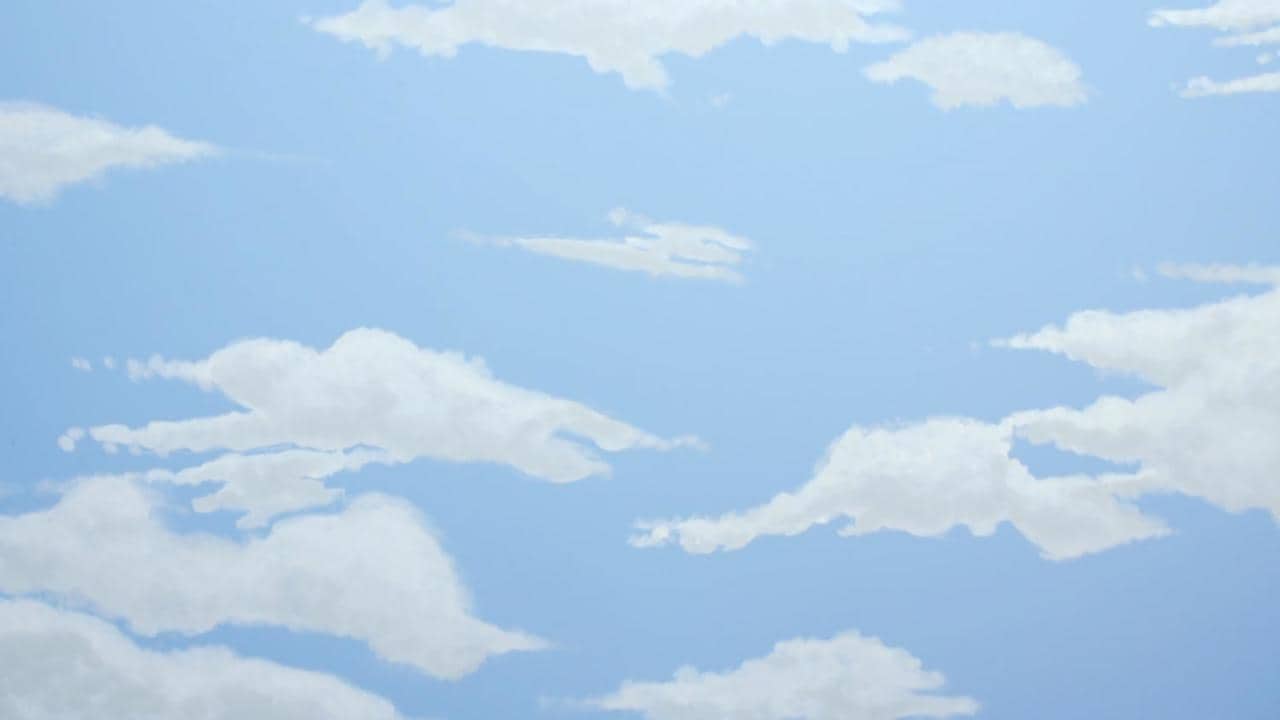 nuage bleu blanc chambre enfant