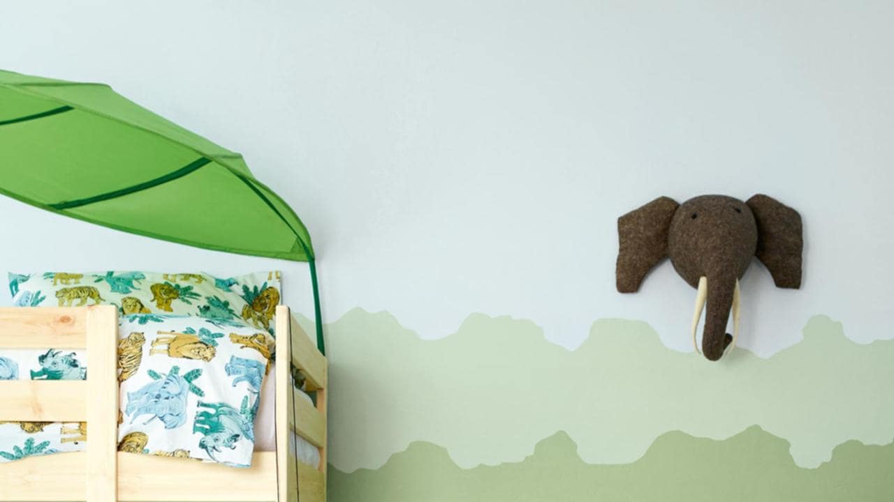 peindre une chambre enfant vert