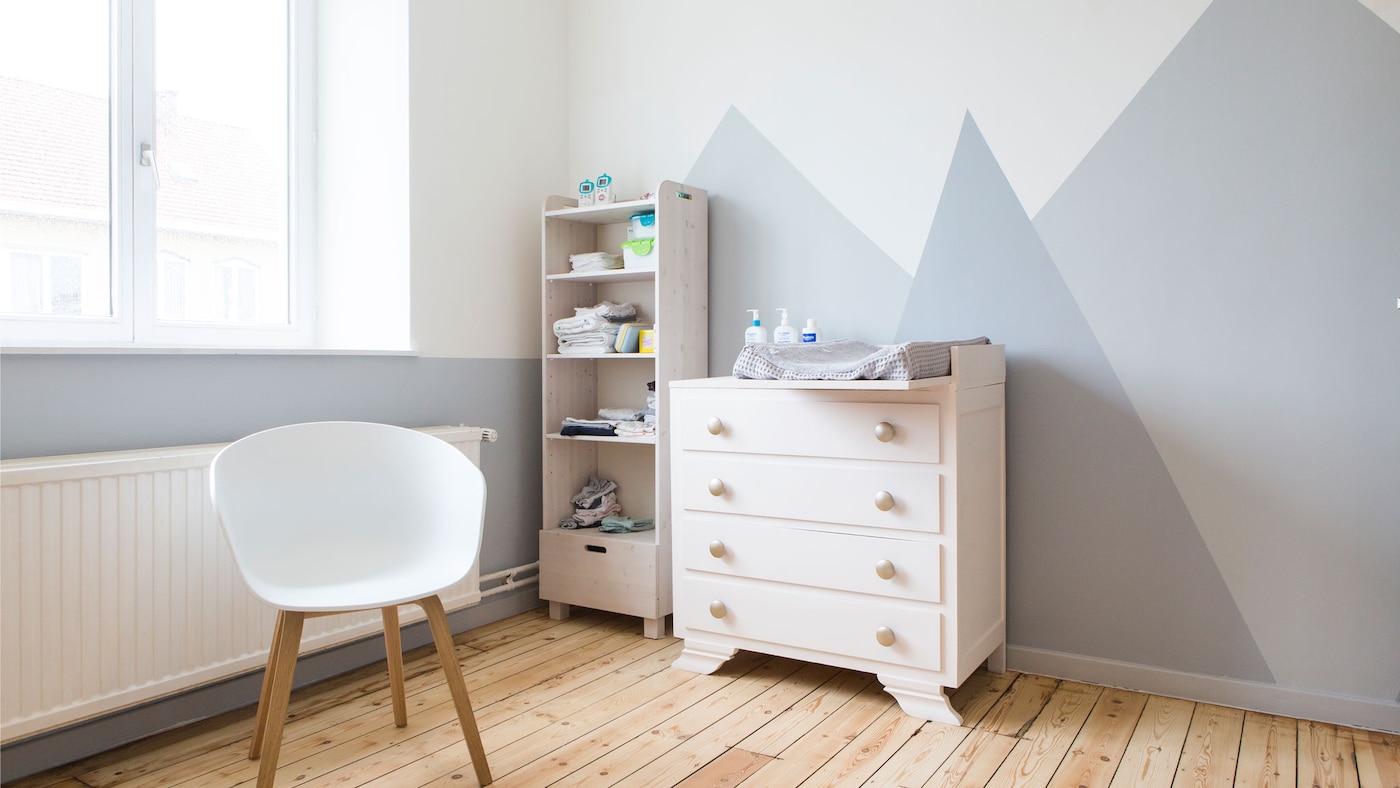 chambre d'enfants couleur gris peinture levis