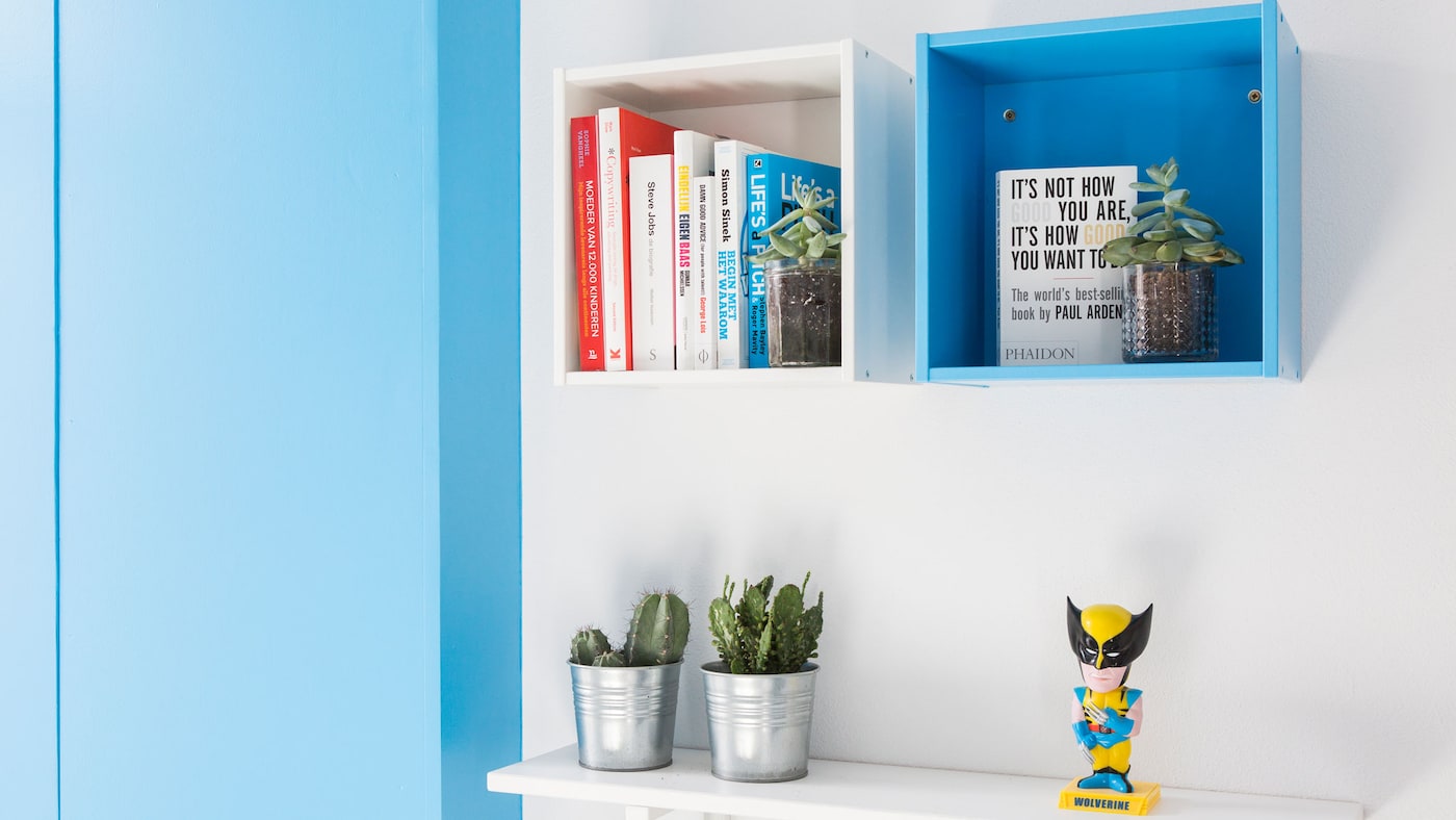 peinture bleu clair - salon - Levis