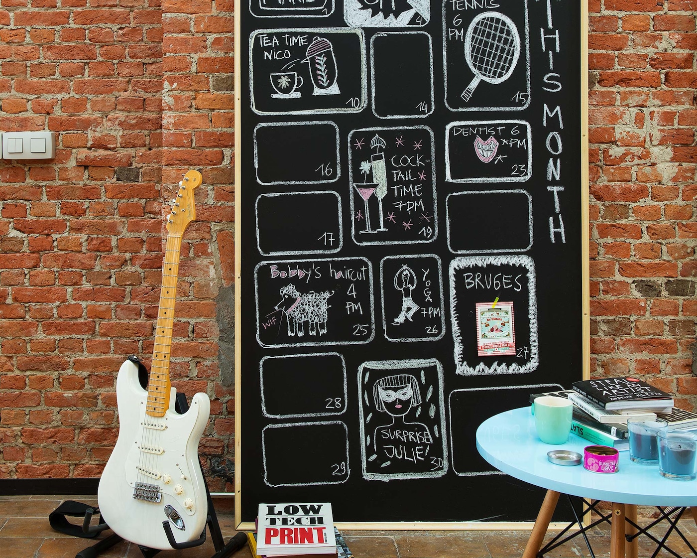 tableau d'inspiration avec peinture tablo