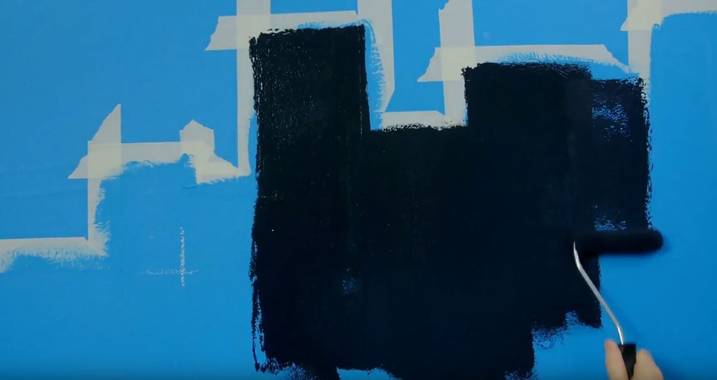 chambre d'enfant super héro - peignez les immeubles