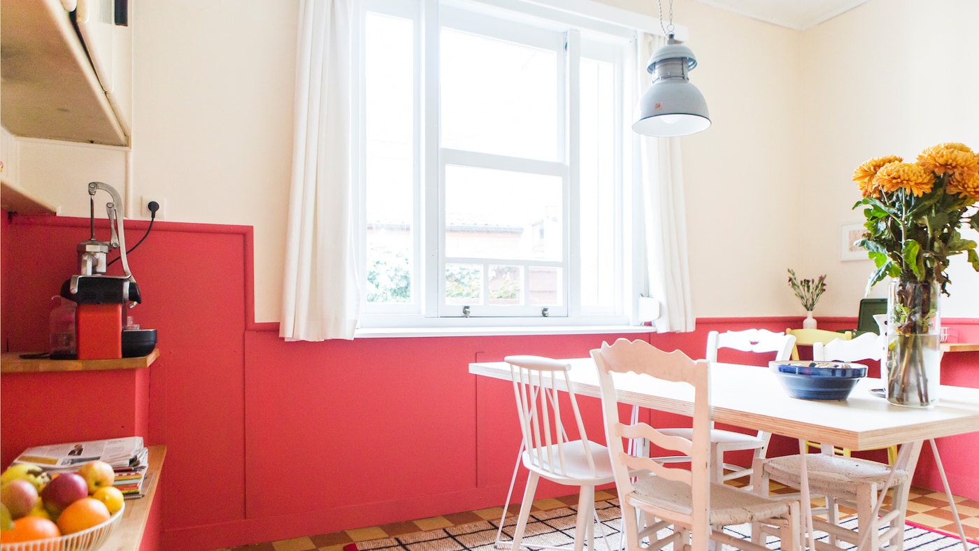 keuken retro rood verfkleur