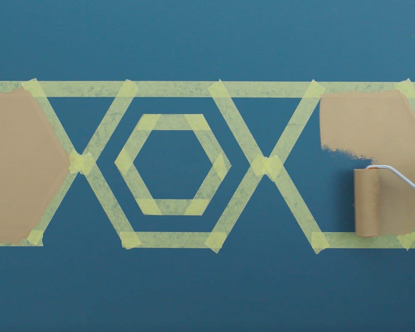 Levis Colour Futures 2019 - honingraat schilderen - stap 6