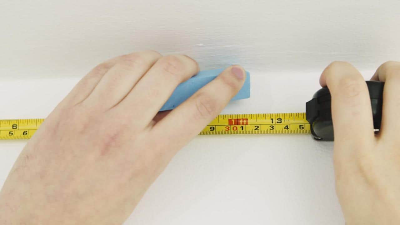 Afmeten en aftekenen voor het schilderen