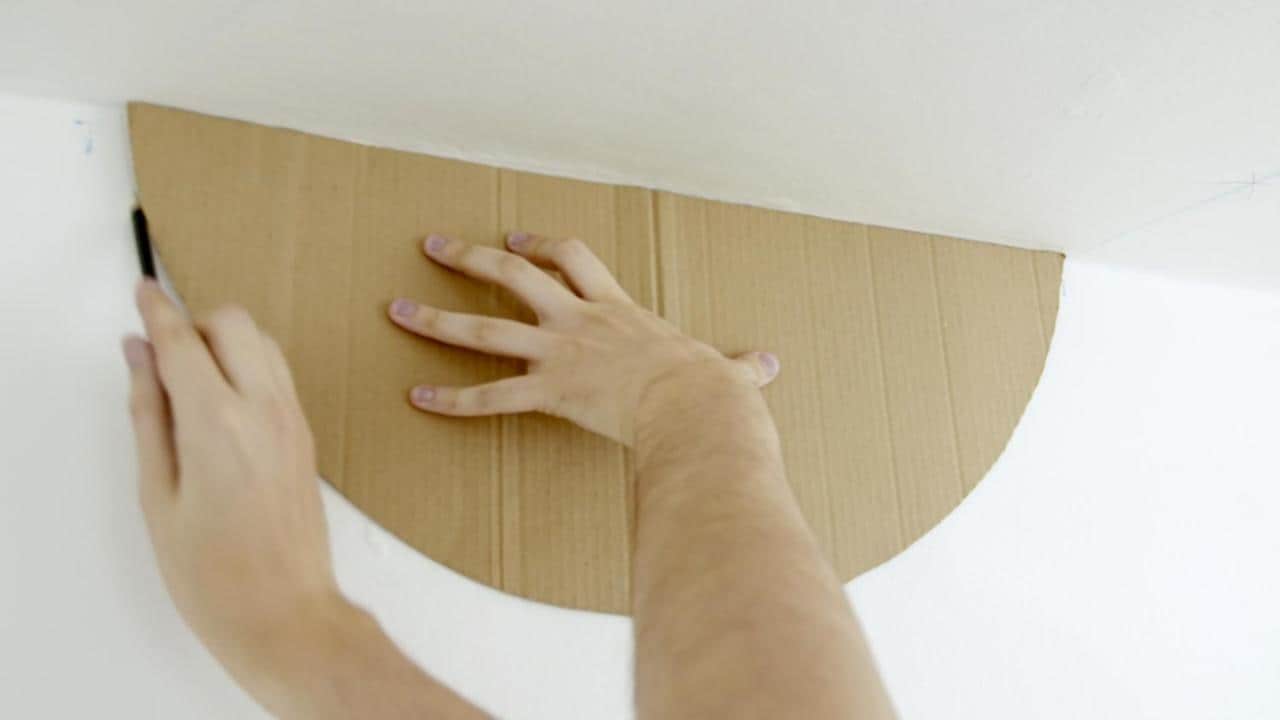 Sjabloon aftekenen voor het schilderen