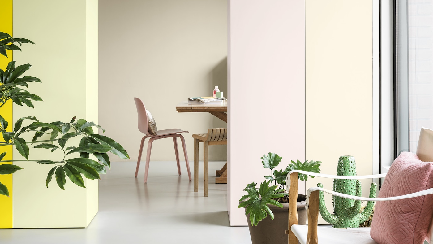 ambiance inspiratie verfkleuren fresh & airy zitkamer