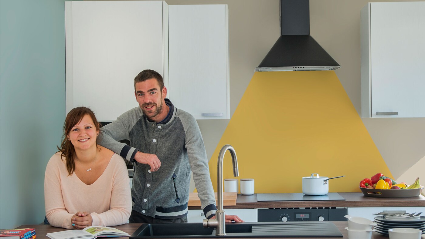 verven weekend - keuken idee - geel