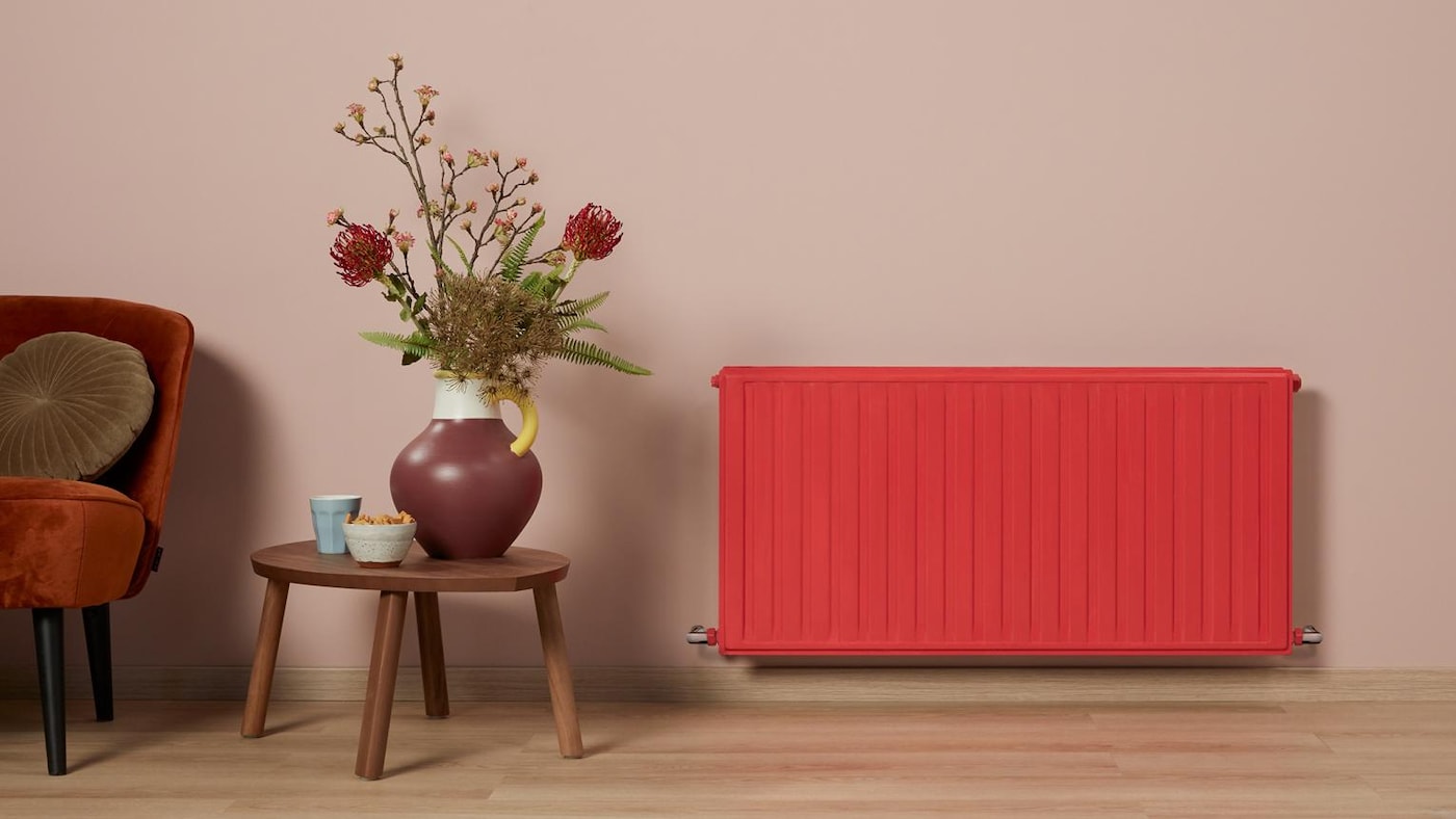 Levis geschilderde radiator