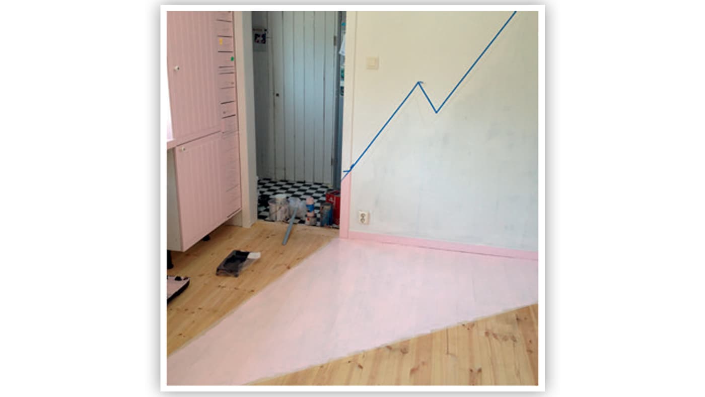 Gevloerd - stap 2 - verfaccent vloer