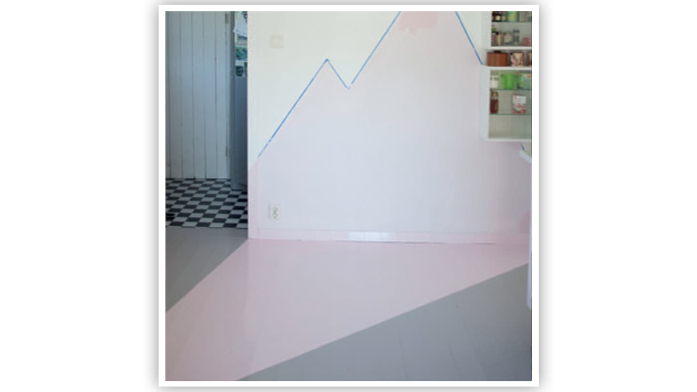 Gevloerd - stap 4- verfaccent vloer muur  