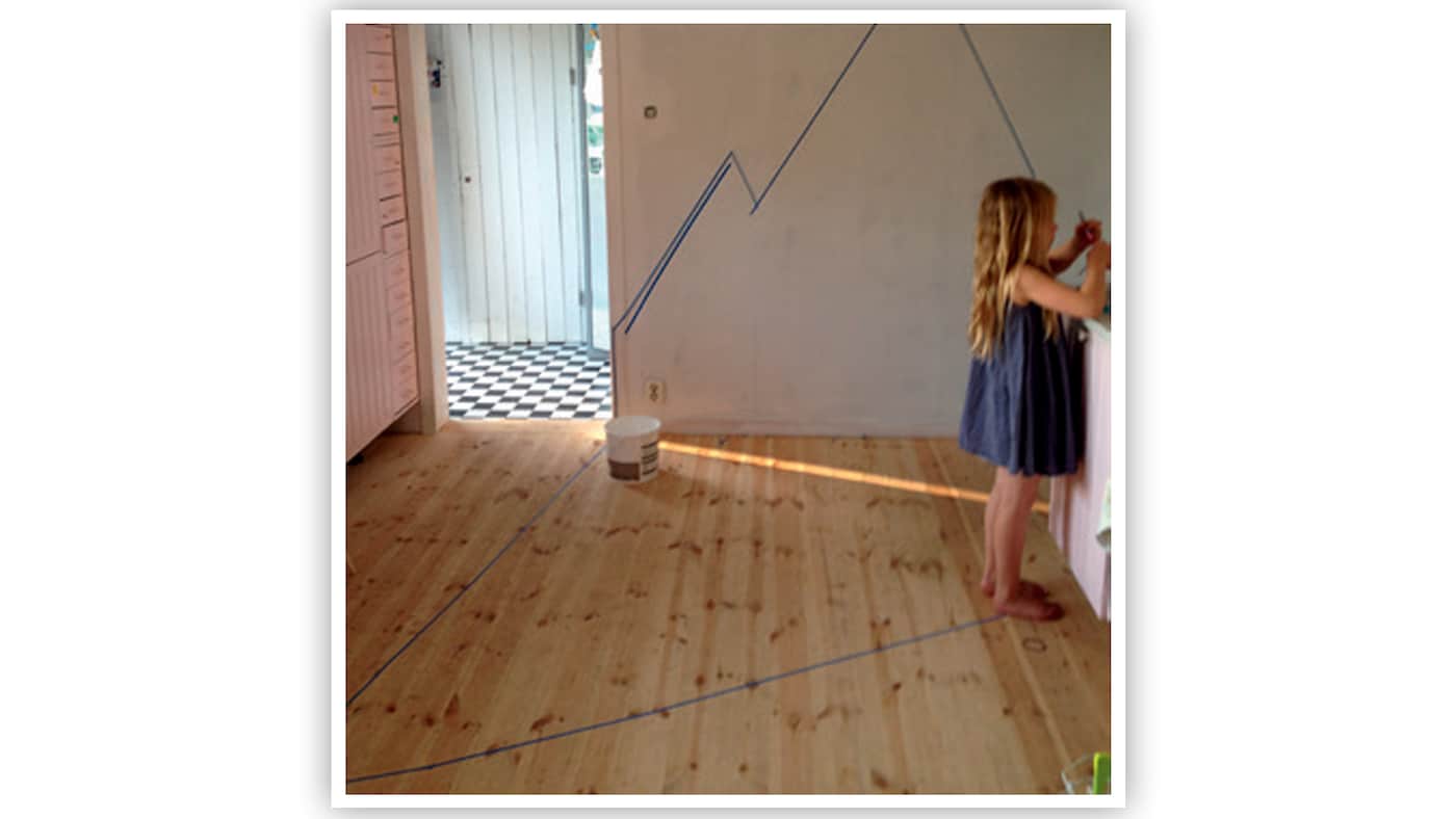 Gevloerd- stap 1 - verfaccent op je vloer