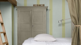 Slaapkamer in natuurlijk groen kleurenpalet