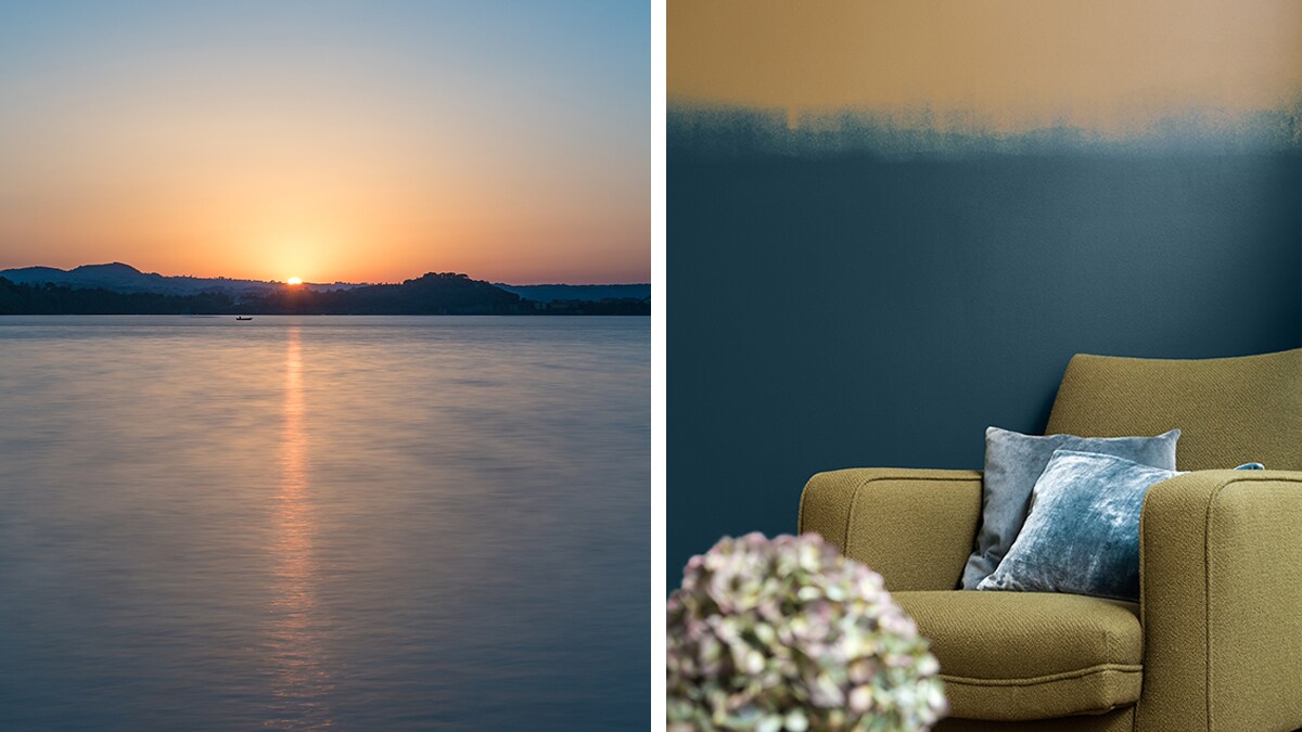 Kleurinspiratie vakantiekiekjes ombre effect - zonsondergang