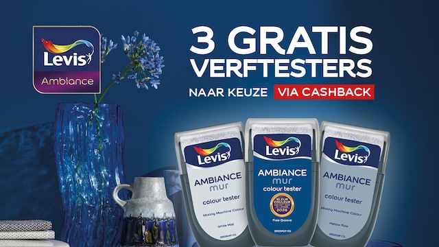 Twee dansende vrouwen in een woonkamer met muren in drie verschillende blauwtinten