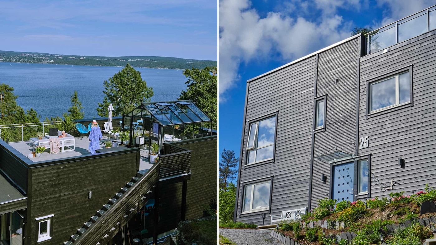 Brun-svart fasadfärg @aimforhappiness