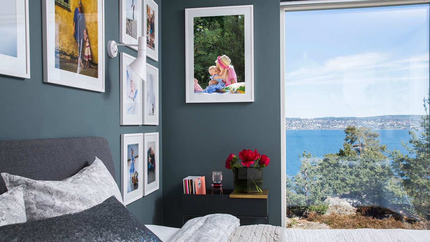 Blå farve i soveværelse