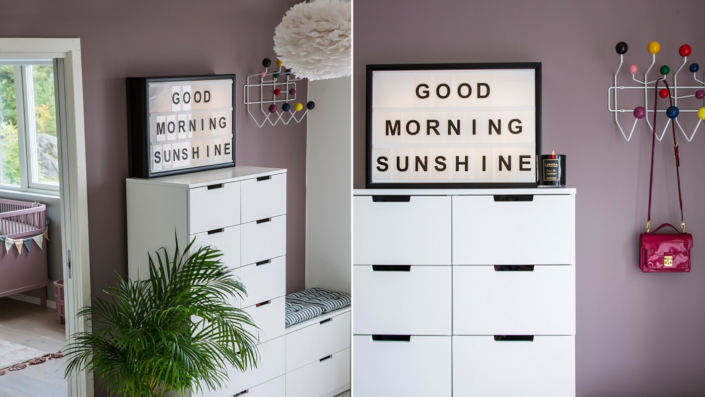 Heart Wood farve i entreen